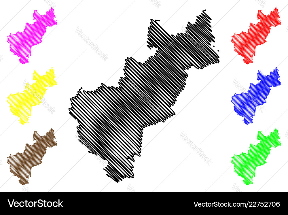 Queretaro map Queretaro map Vector Image