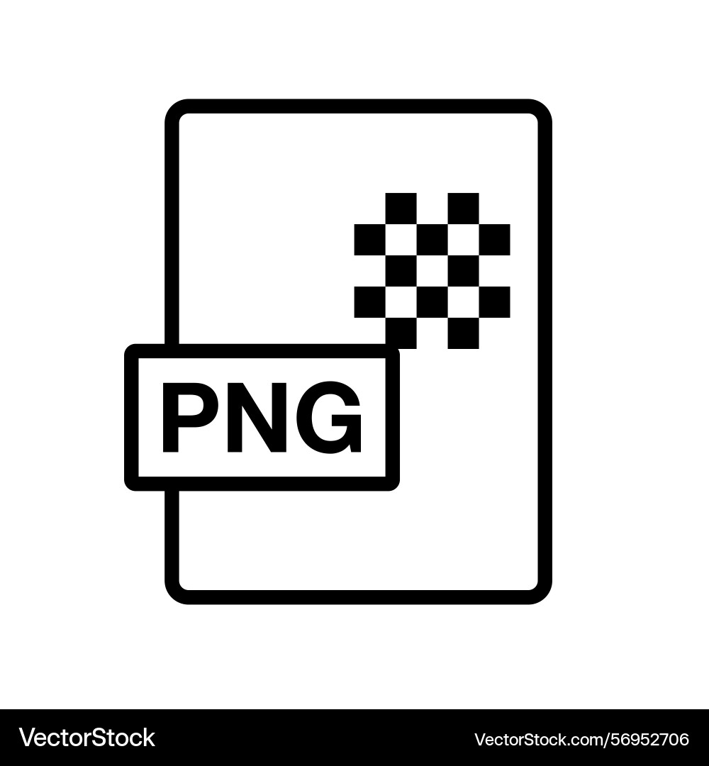 Simple png file icon or data vector image