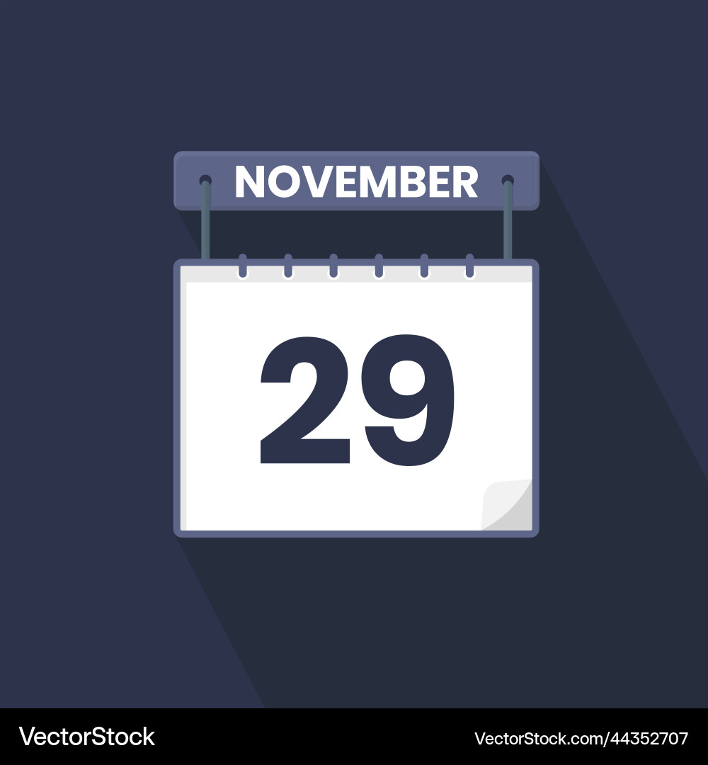November 29 Calendar Vector Images (over 130)
