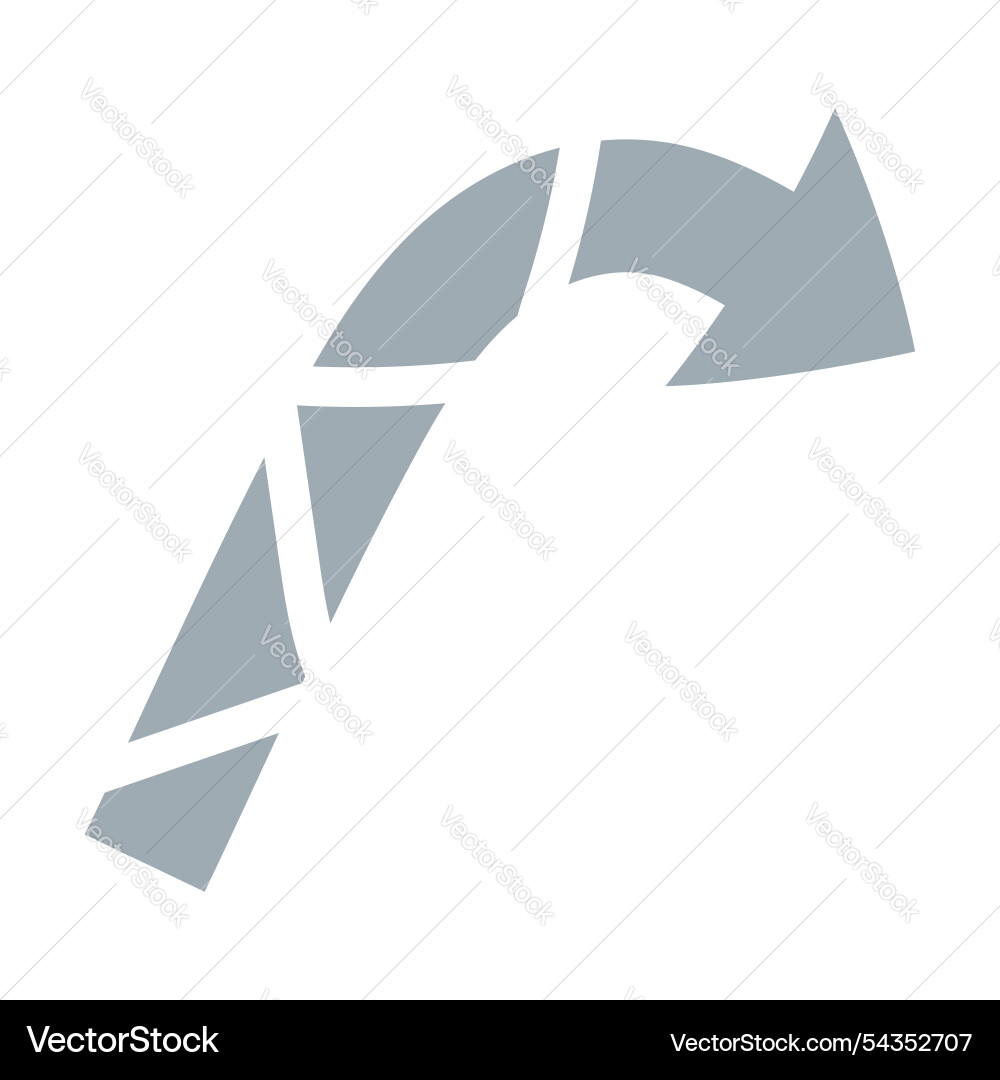 Abstract gray arrow or pointer for creating vector image