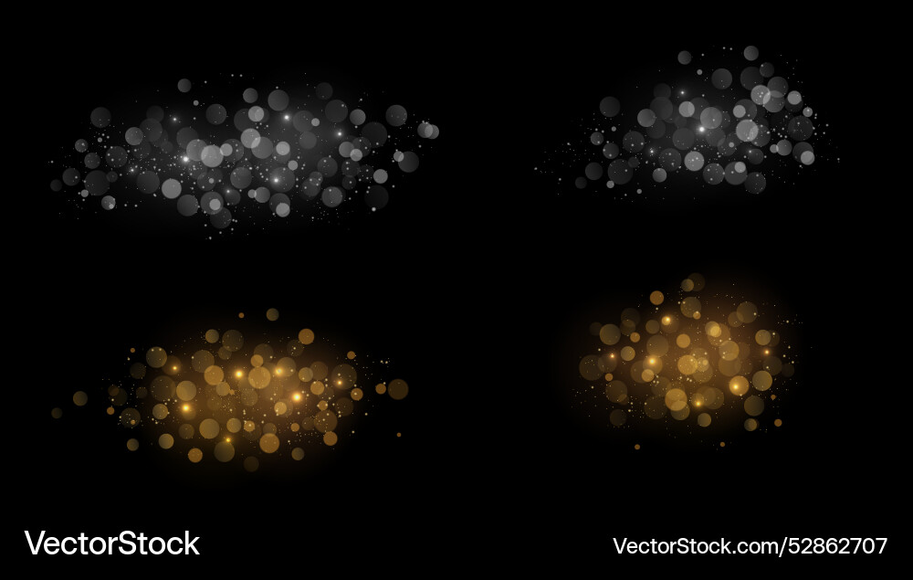 Abstract shiny gold bokeh design element Abstract shiny gold bokeh design element vector image