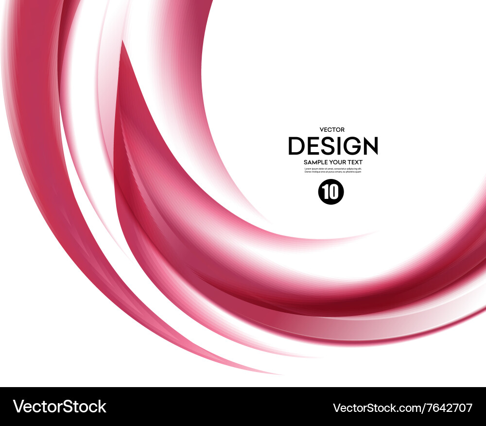 Abstract smooth wave motion vector image