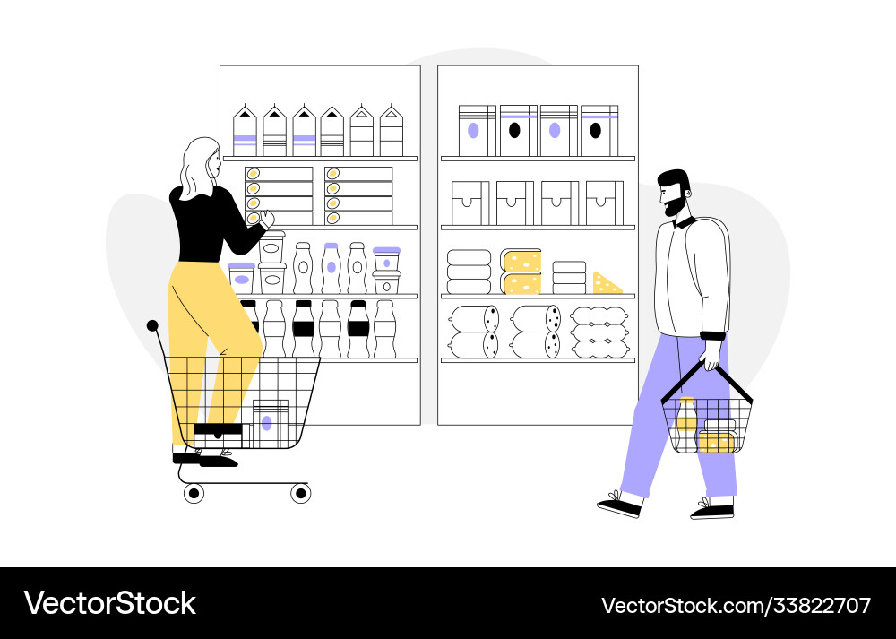 Character customers vector image