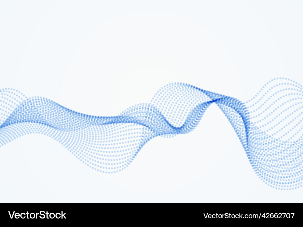 Digital technology wave abstract background Vector Image