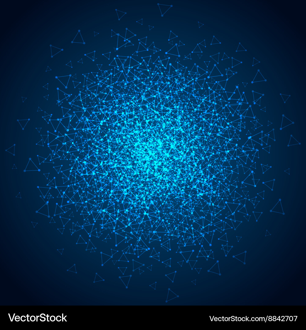 Dynamic Dotted Grid Background Vector Image
