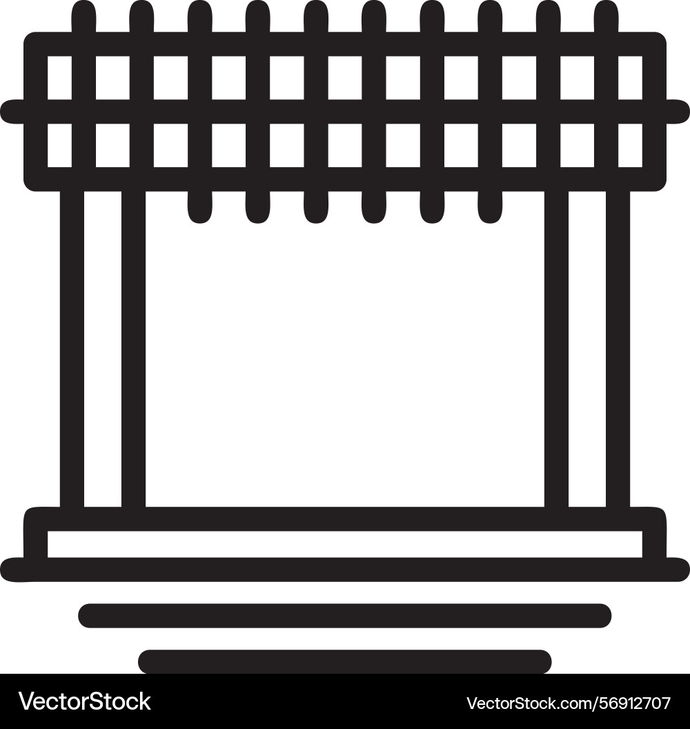 Formwork linear style icon design vector image