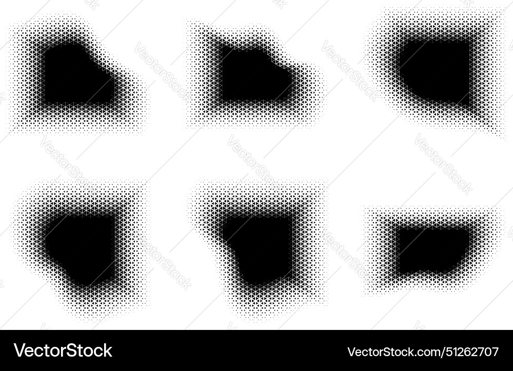 Halftone triangle pattern reprographic technique vector image