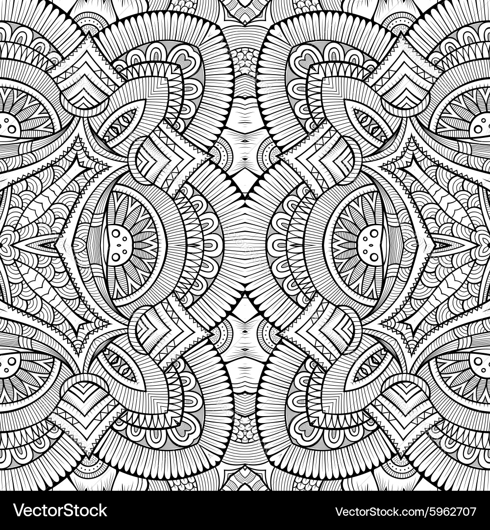 Intricate Ethnic Pattern Vector Image