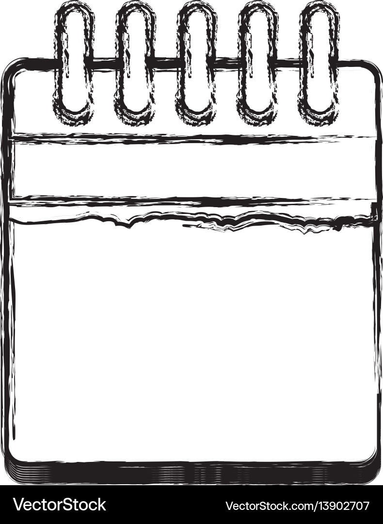 Isolated empty calendar vector image
