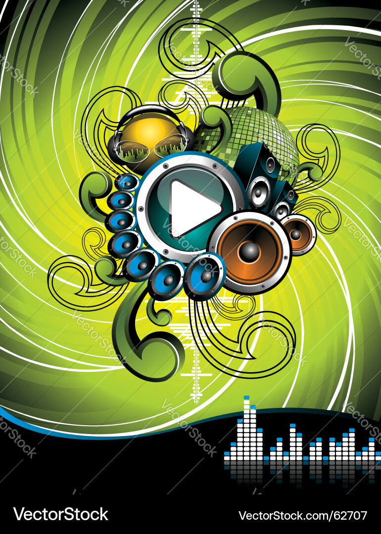 Music Party Background Vector Image