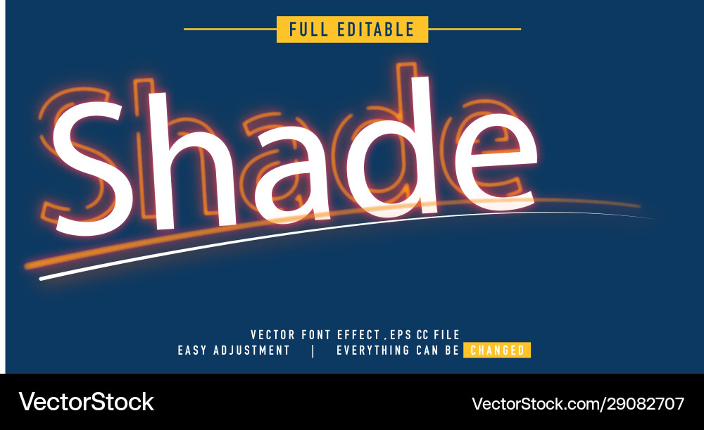 Neon text effect that can be edited easily Neon text effect that can be edited easily vector image