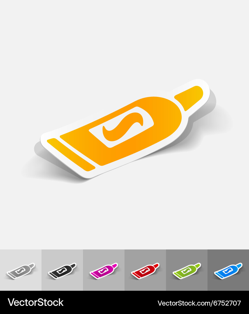 Realistic design element toothpaste Vector Image