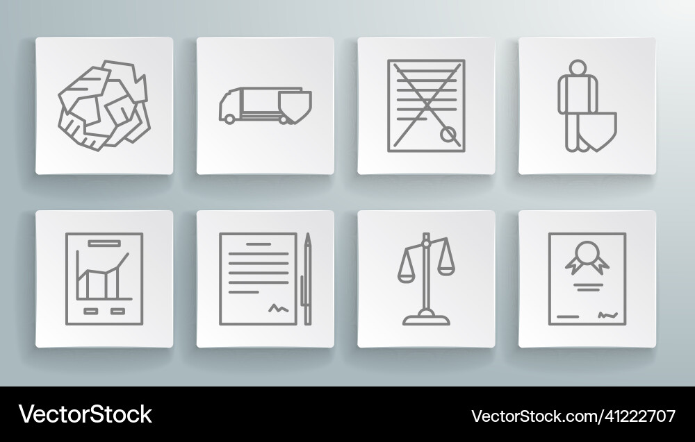 Set line document with graph chart delivery cargo Set line document with graph chart delivery cargo Vector Image