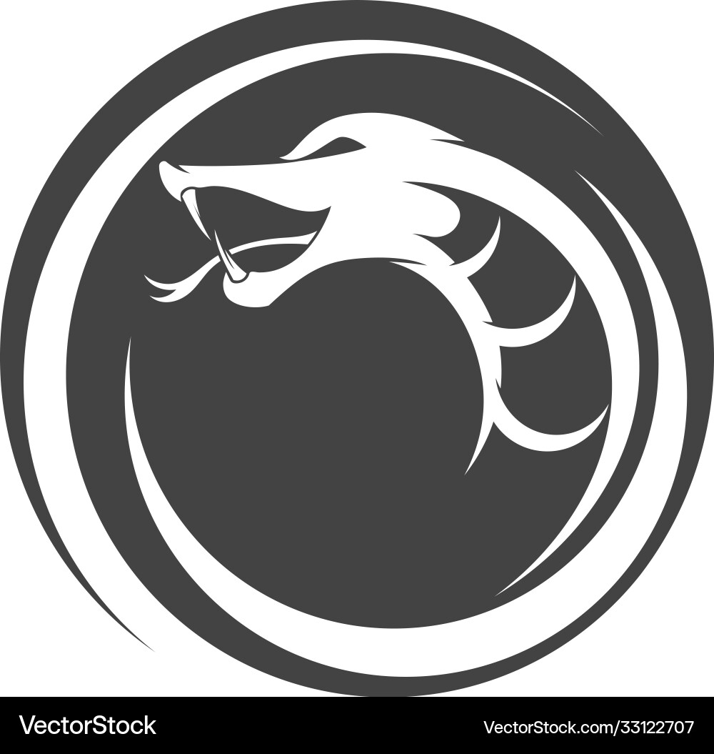 Snake simple logo design element Snake simple logo design element vector image