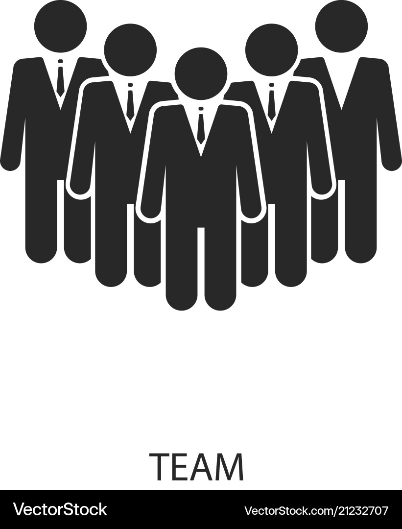 Team icon line style design ui Team icon line style design ui vector image