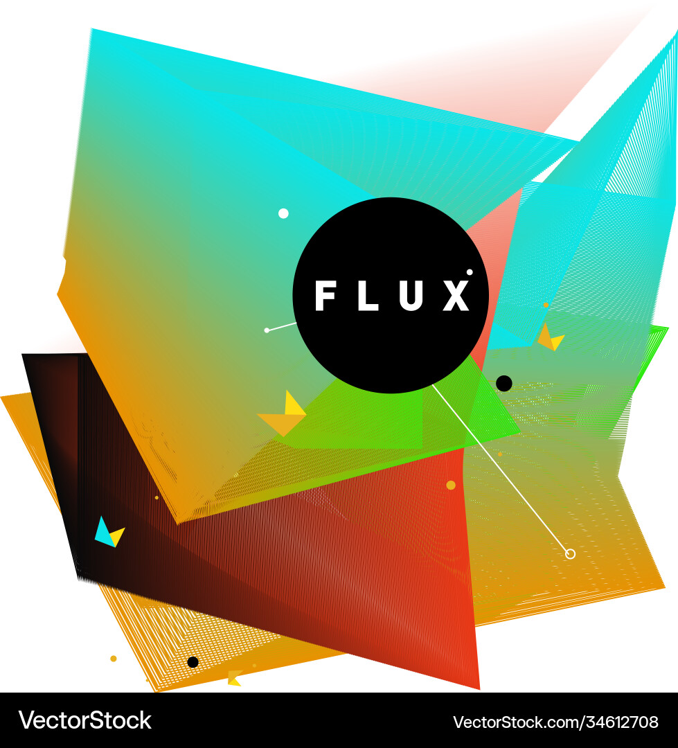 3d colorful wave background dynamic flux effect 3d colorful wave background dynamic flux effect Vector Image