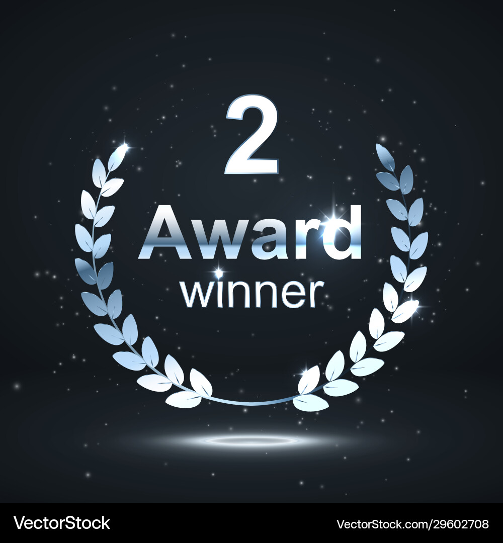 Award element isolation on darck background Award element isolation on darck background vector image