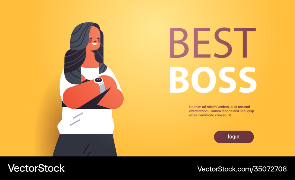 Businesswoman leader in formal wear successful Businesswoman leader in formal wear successful vector image