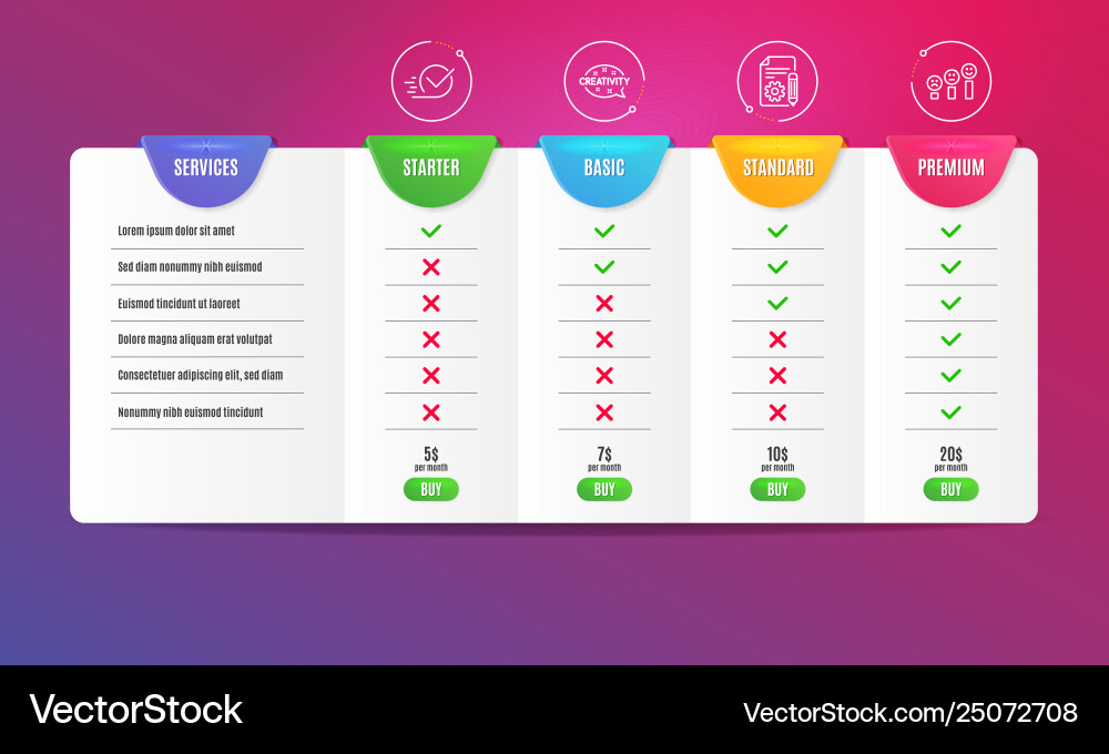 Creativity documentation and checkbox icons set Creativity documentation and checkbox icons set vector image