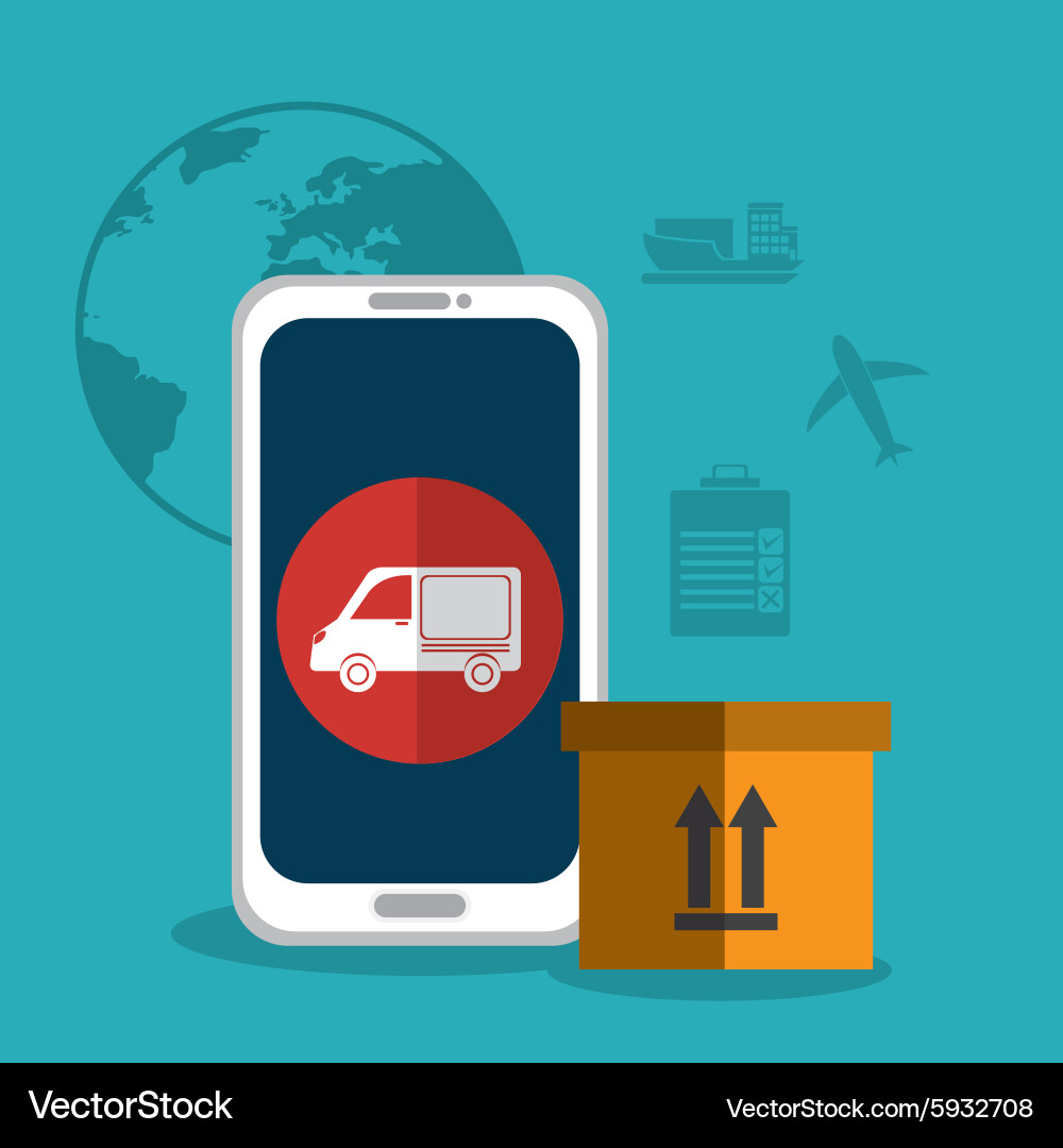 Delivery and logistics Royalty Free Vector Image