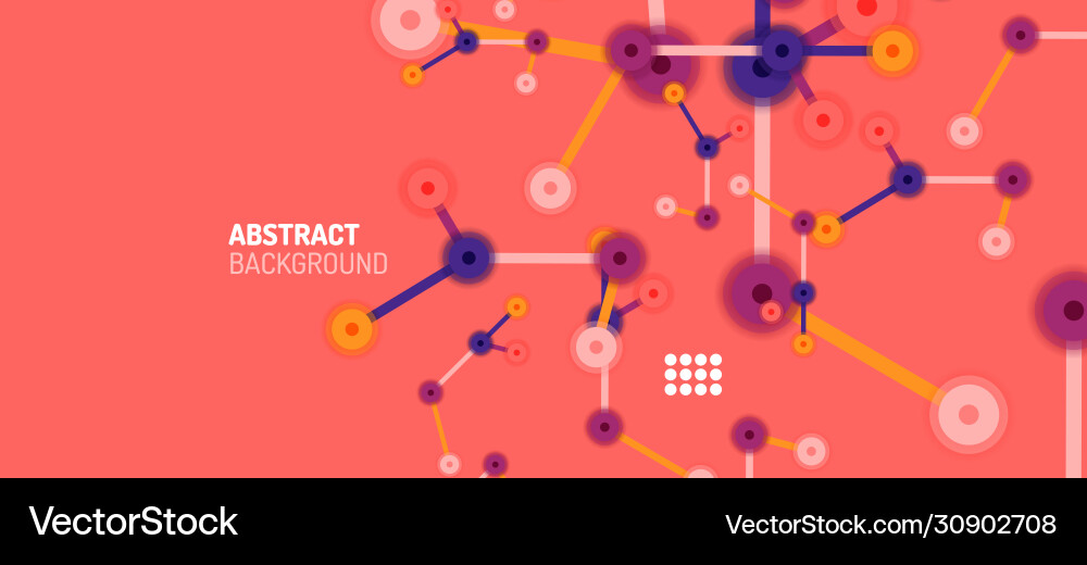 Geometric Abstract Network Background Vector Image