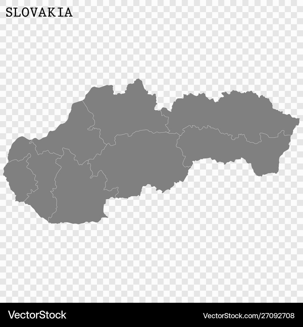 High quality map with borders vector image