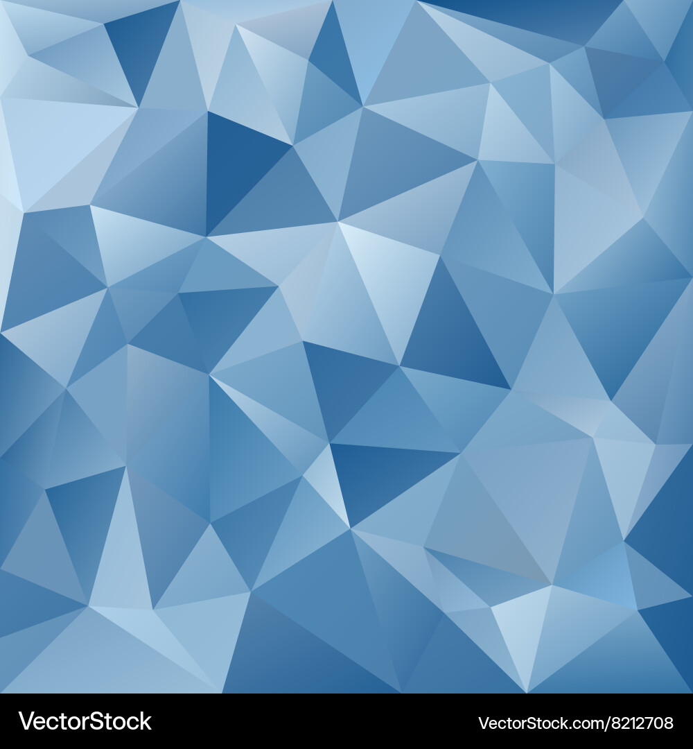 Ice Blue Triangular Pattern vector image