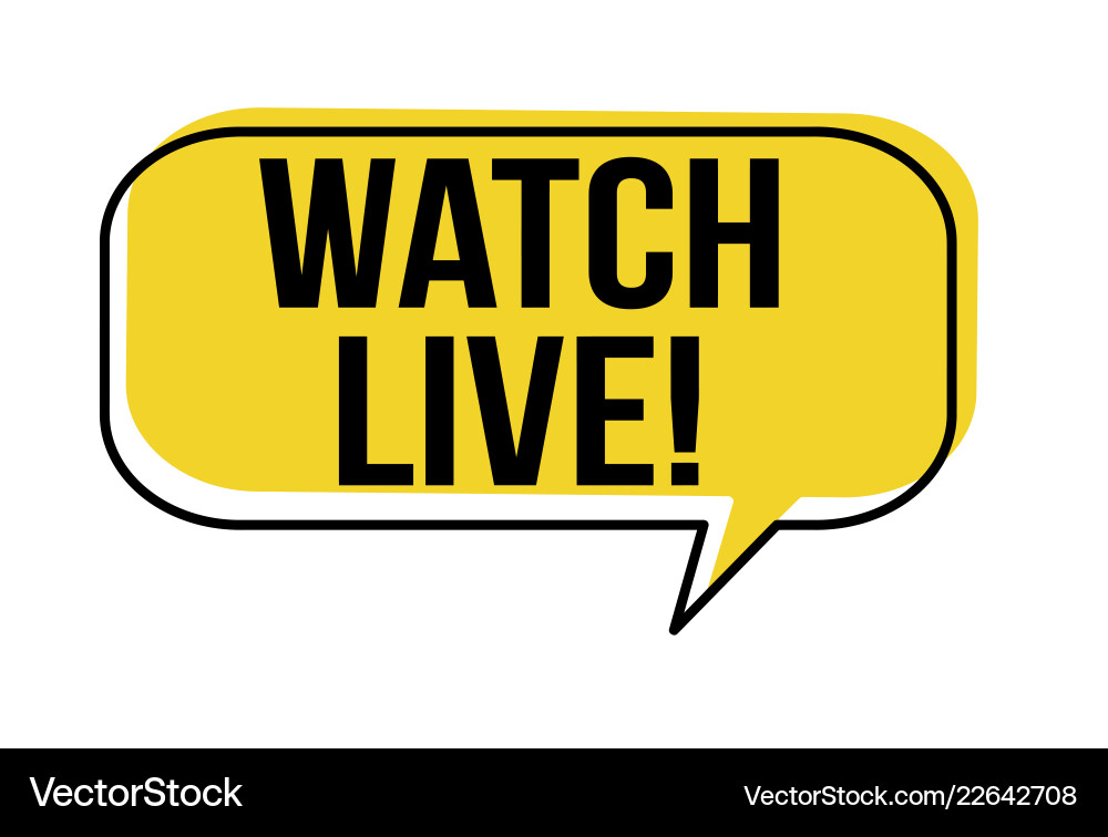 Live-Sprachblase ansehen Live-Sprachblase ansehen vektorbild