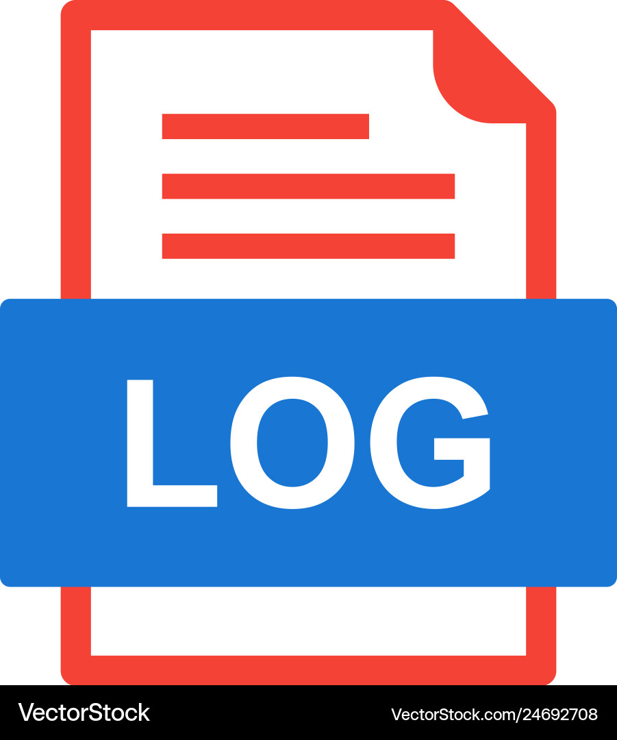 Log file document icon vector image