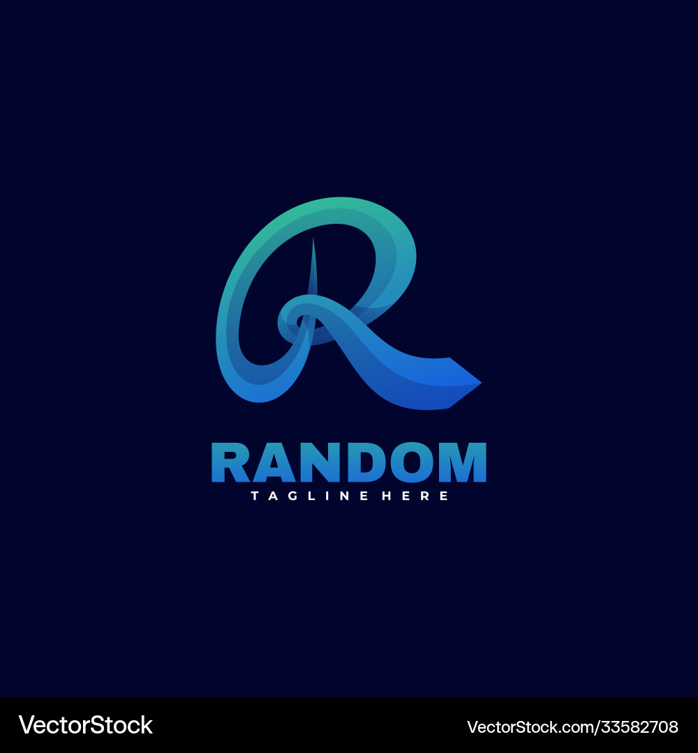 Logo random gradient colorful style Logo random gradient colorful style vector image