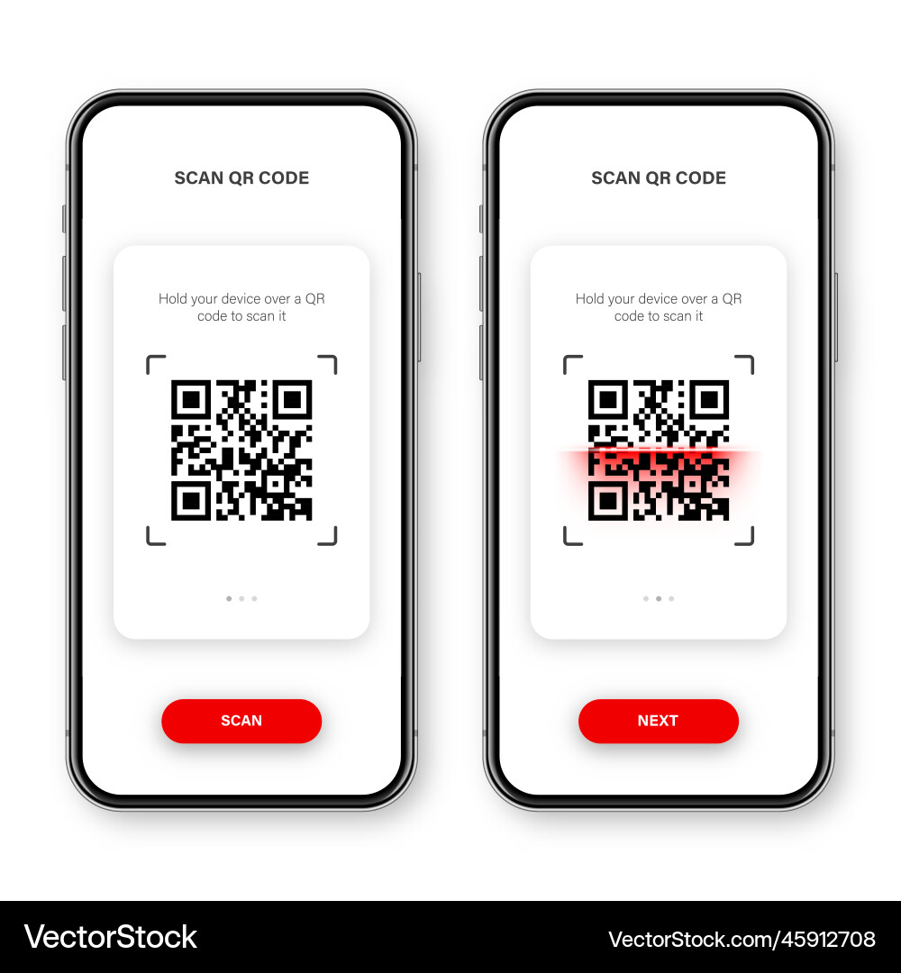 QR Code Scanner App - Smartphone vector image