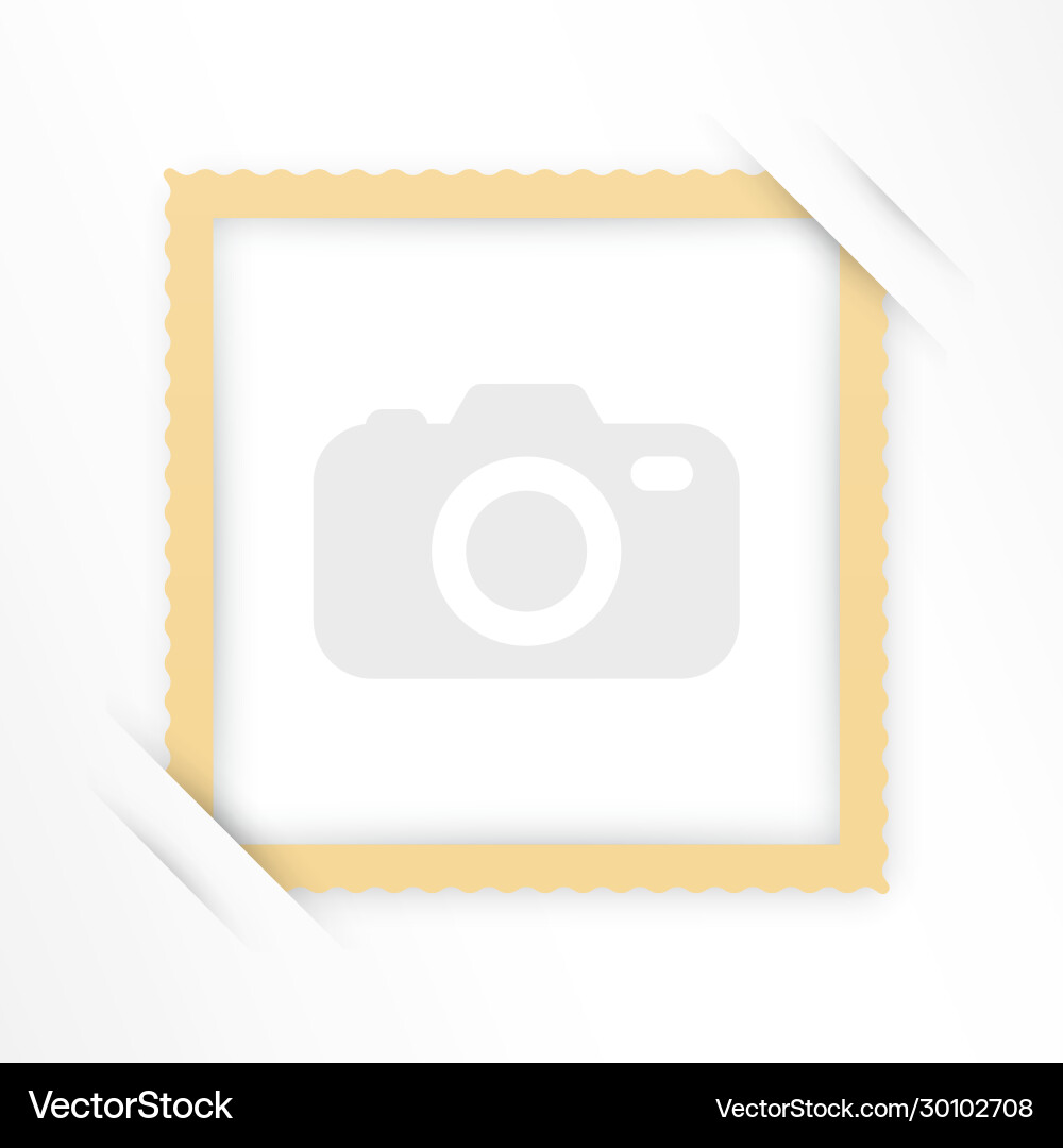 Retro photo frame with shadows Retro photo frame with shadows vector image