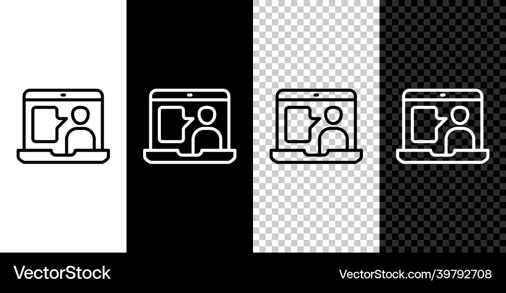 Set line e-learning of different foreign languages Set line e-learning of different foreign languages vector image