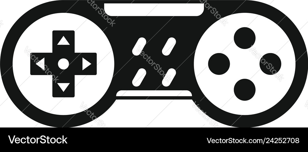 Video game joystick icon simple style Video game joystick icon simple style vector image