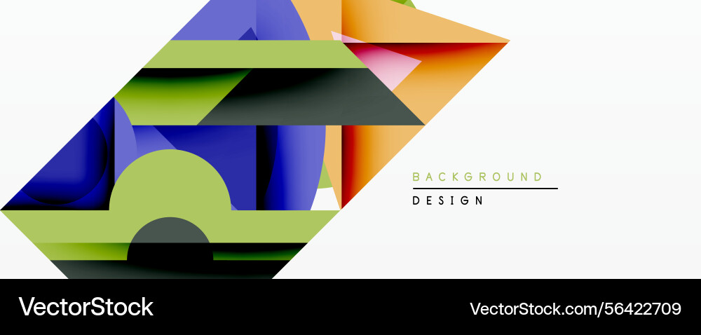 Abstract geometric composition overlapping shapes Abstract geometric composition overlapping shapes vector image