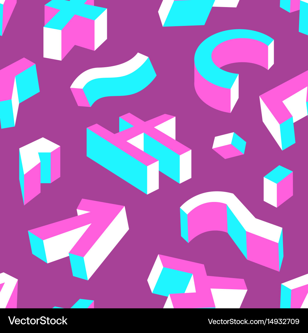 Abstract geometric seamless pattern background vector image