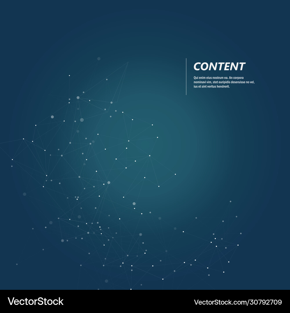 Abstract polygonal connection science Abstract polygonal connection science vector image