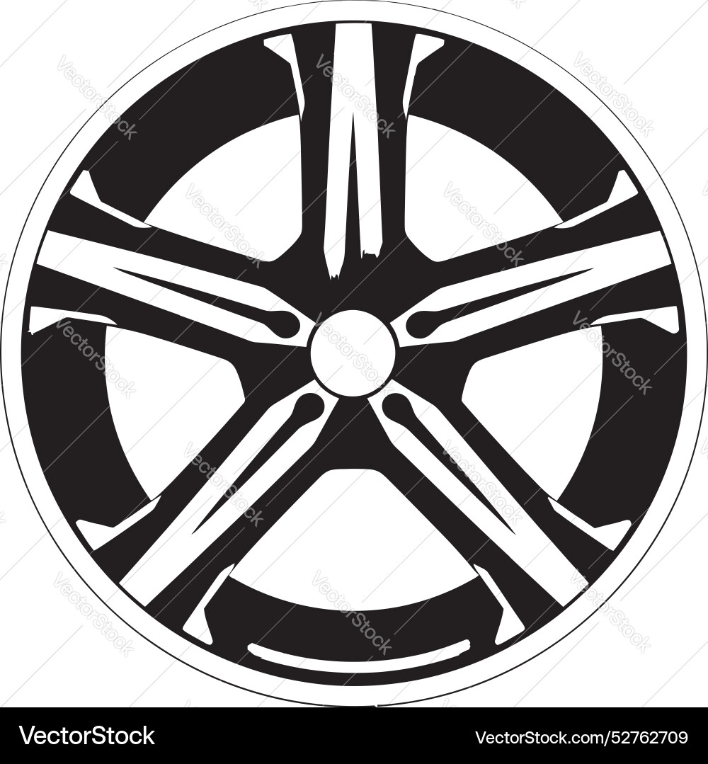Alloy array arrayed logo design for wheels shiny Alloy array arrayed logo design for wheels shiny vector image
