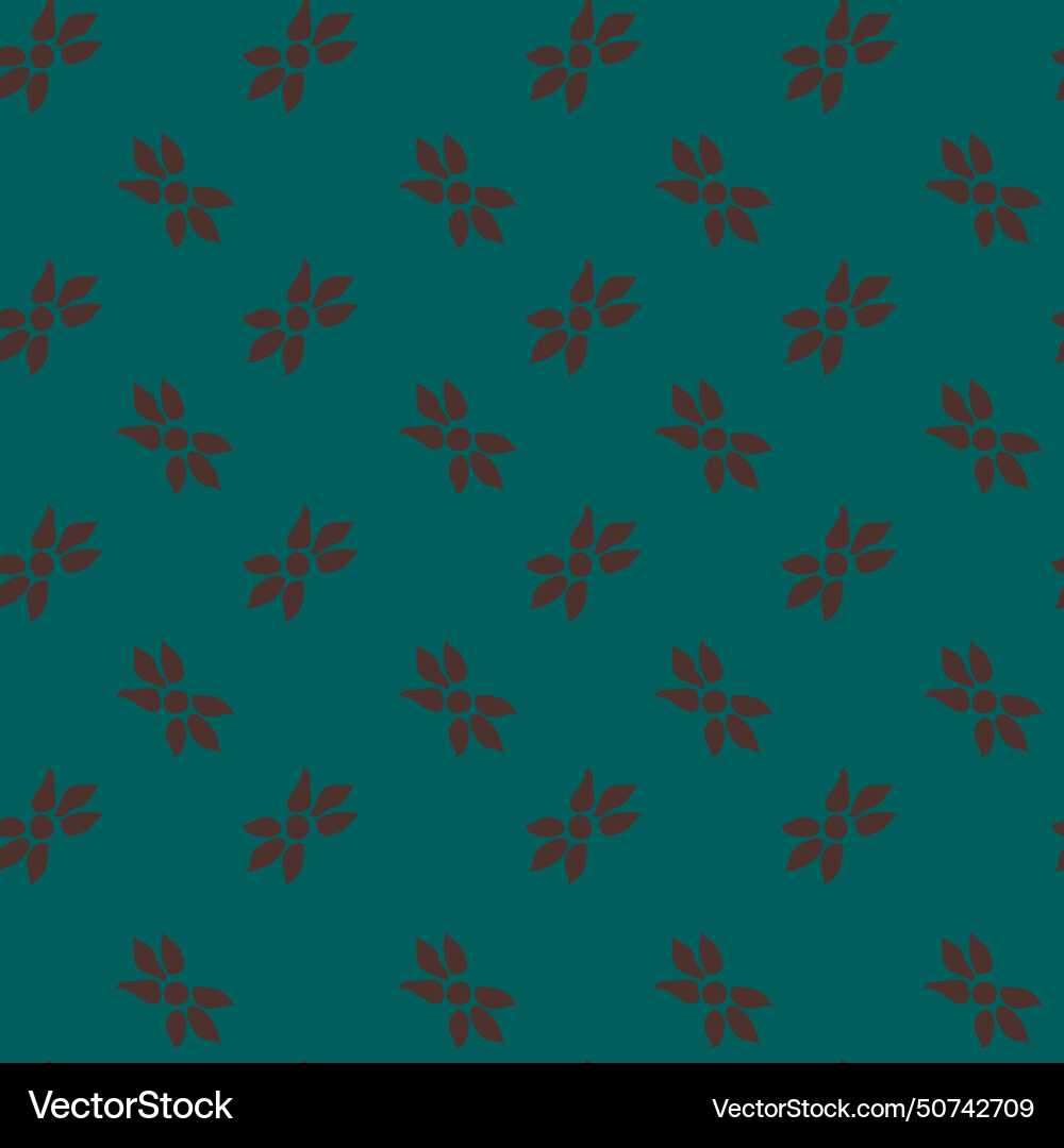Blooming minimalist paisley flowers pattern print Vector Image