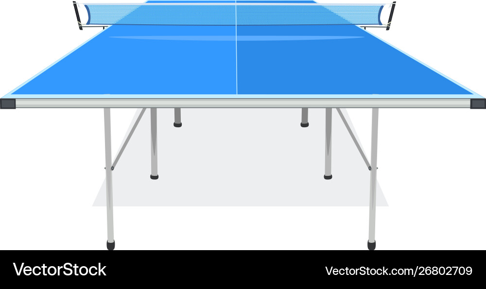 Blue table for ping pong game isolated Blue table for ping pong game isolated vector image