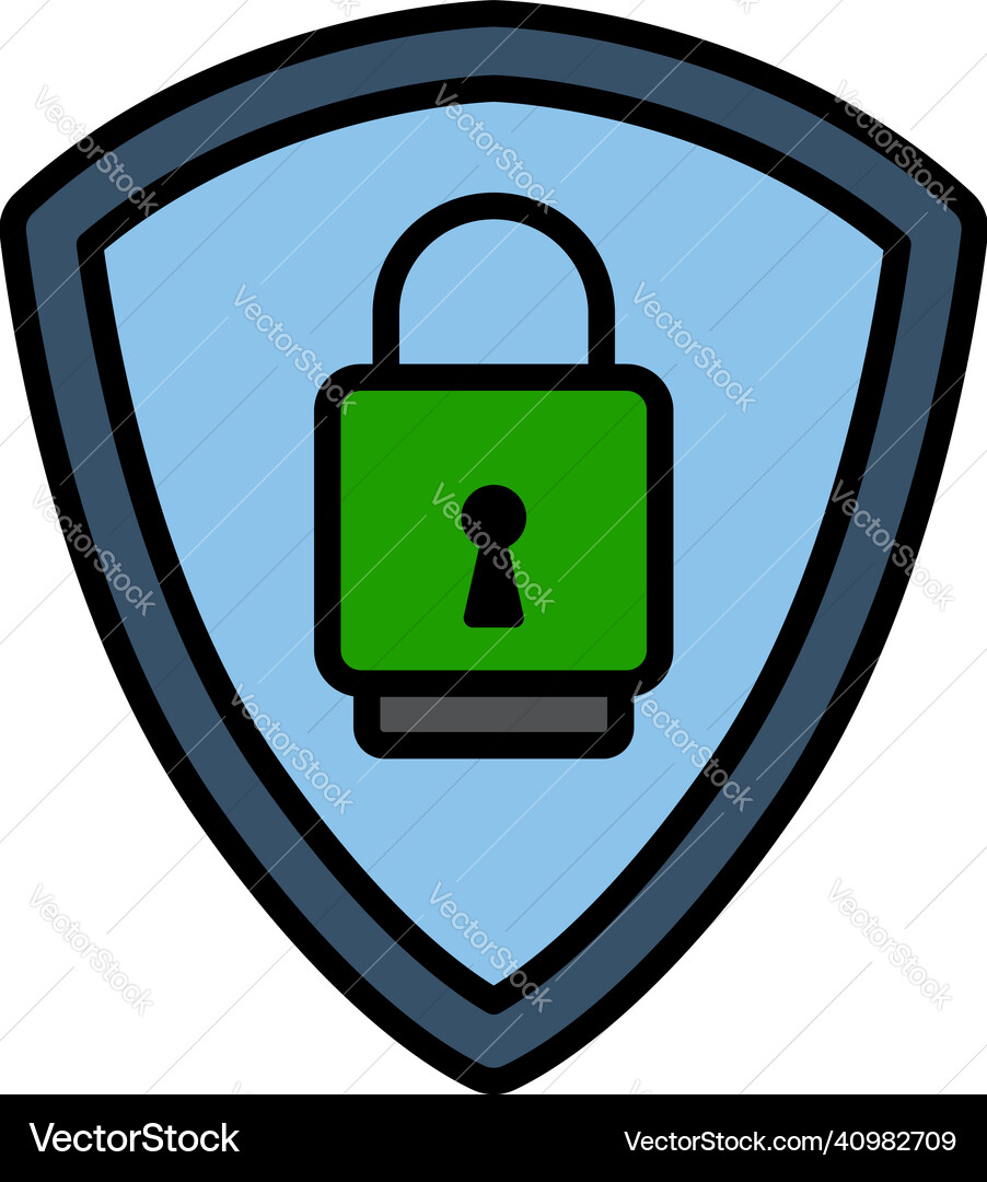 Data security icon vector image