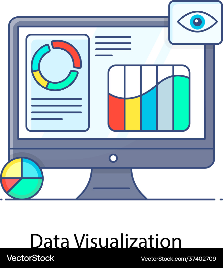 Data visualization Vector Image