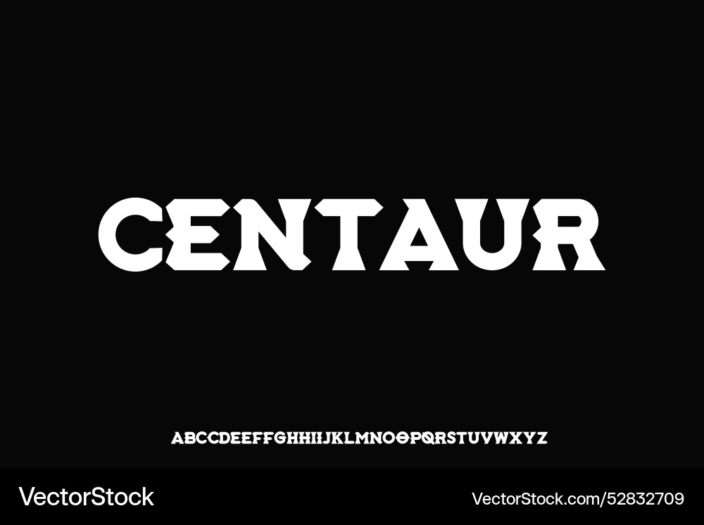 Display alphabet font design suitable Vector Image