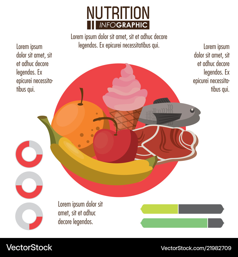 Ernährung und Lebensmittel Infografik Ernährung und Lebensmittel Infografik vektorbild