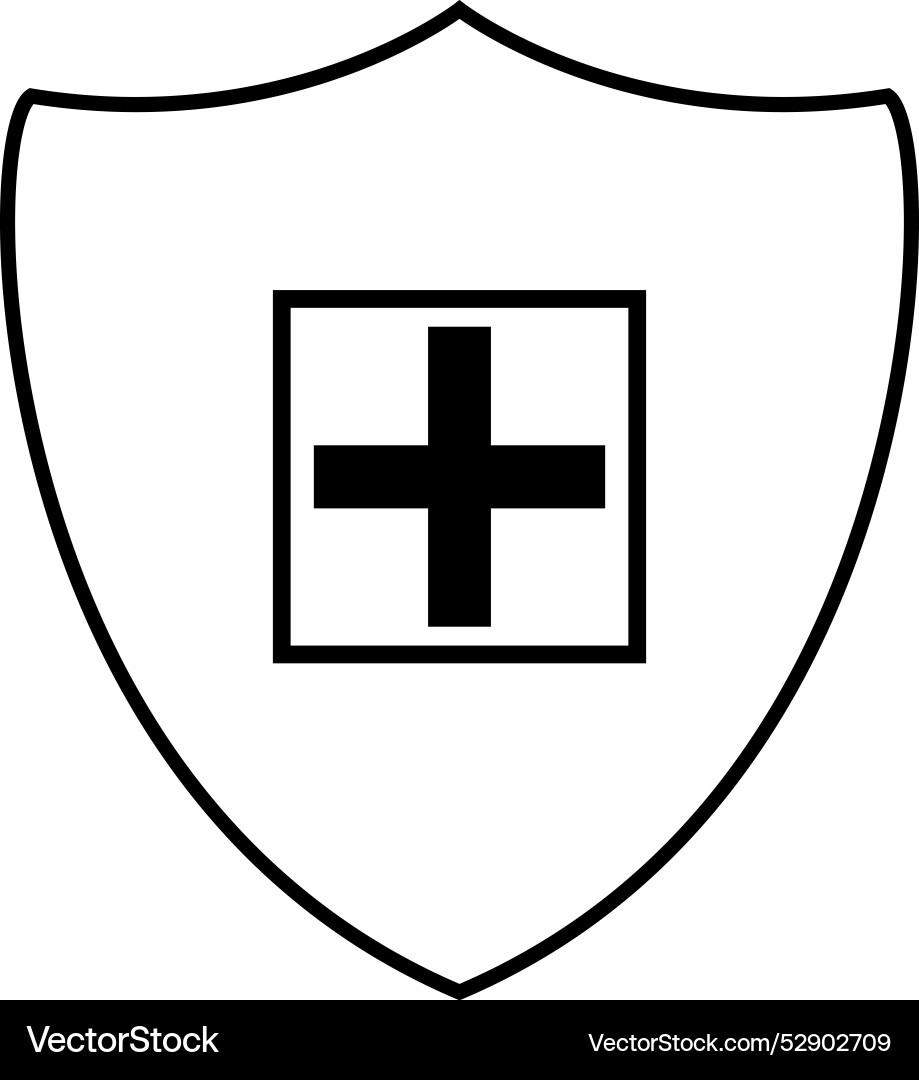 Gesundheitsschutzschild schwarz medizinische Familie Gesundheitsschutzschild schwarz medizinische Familie vektorbild