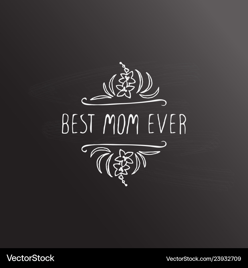 Happy mothers day handlettering element Happy mothers day handlettering element vector image