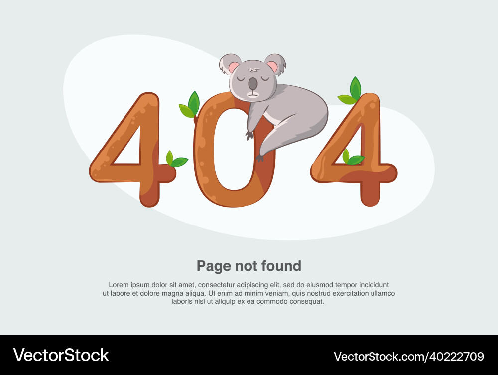 Internet network warning 404 error page or file Vector Image