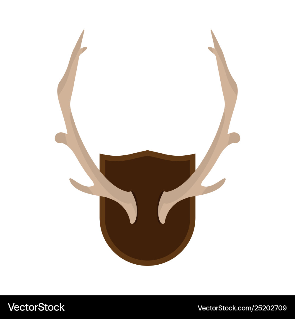 Mounted Geweihs Horn Wildlife Jagd Hirsch Rack Ikone Mounted Geweihs Horn Wildlife Jagd Hirsch Rack Ikone vektorbild