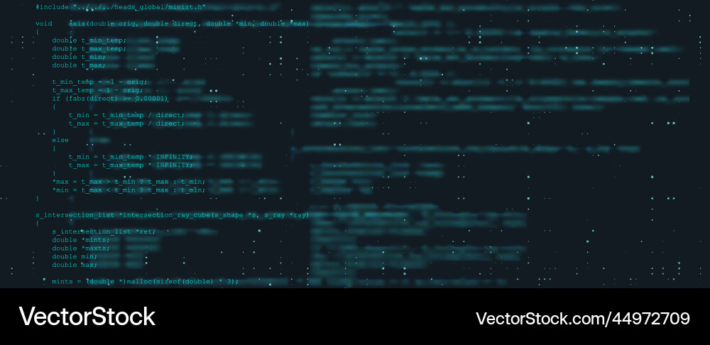 Programming console with dark background coding Programming console with dark background coding vector image