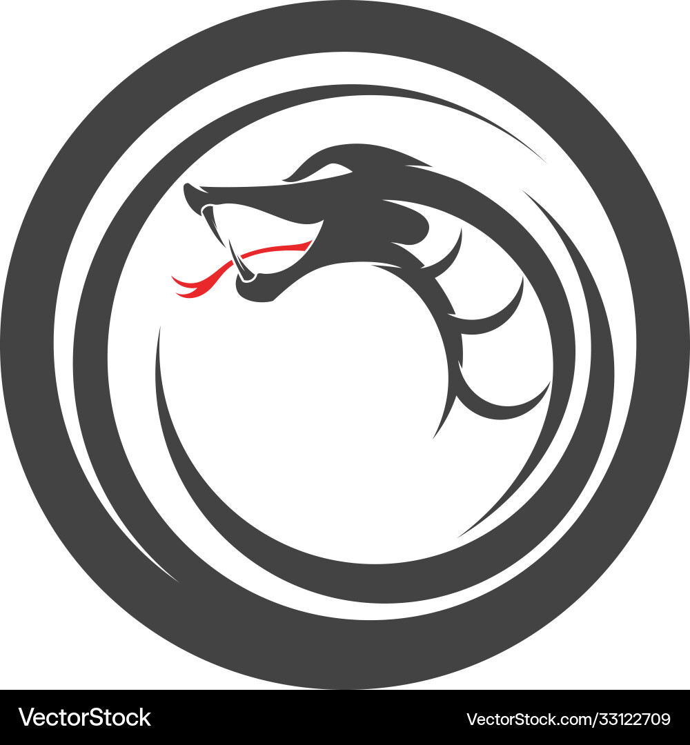 Snake simple logo design element Snake simple logo design element Vector Image